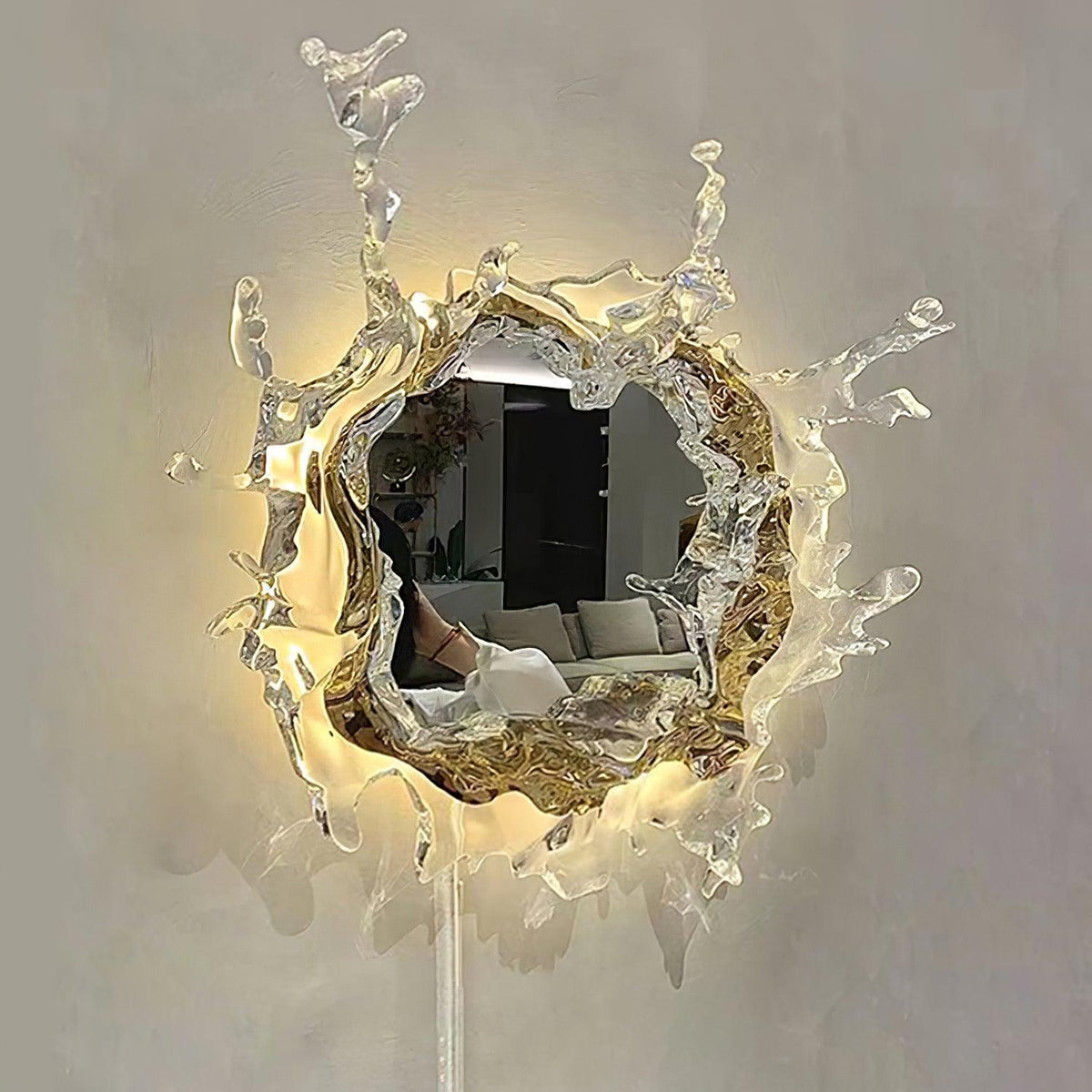 Ithox Moderne wandlamp met spiegel