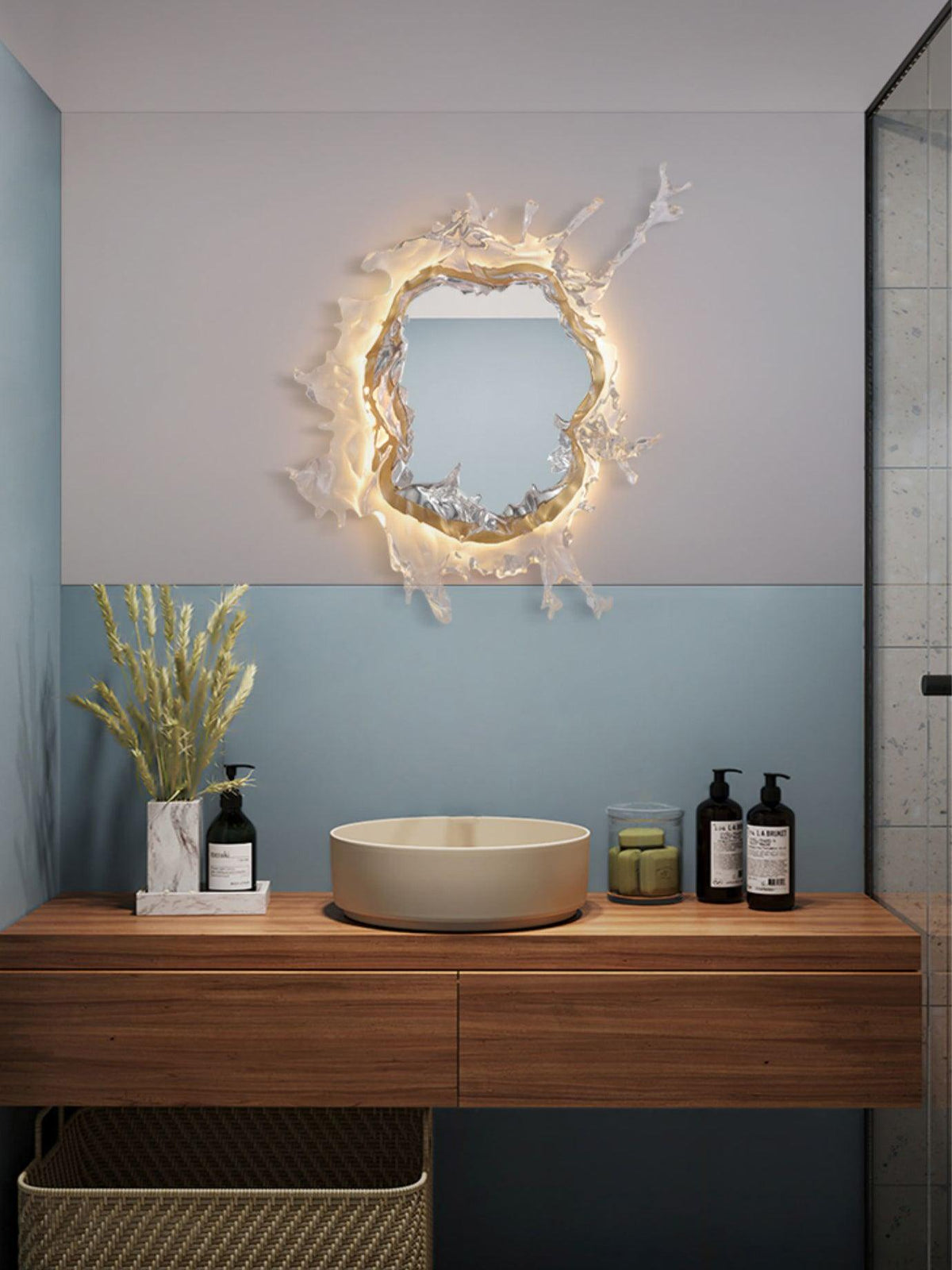 Ithox Moderne wandlamp met spiegel