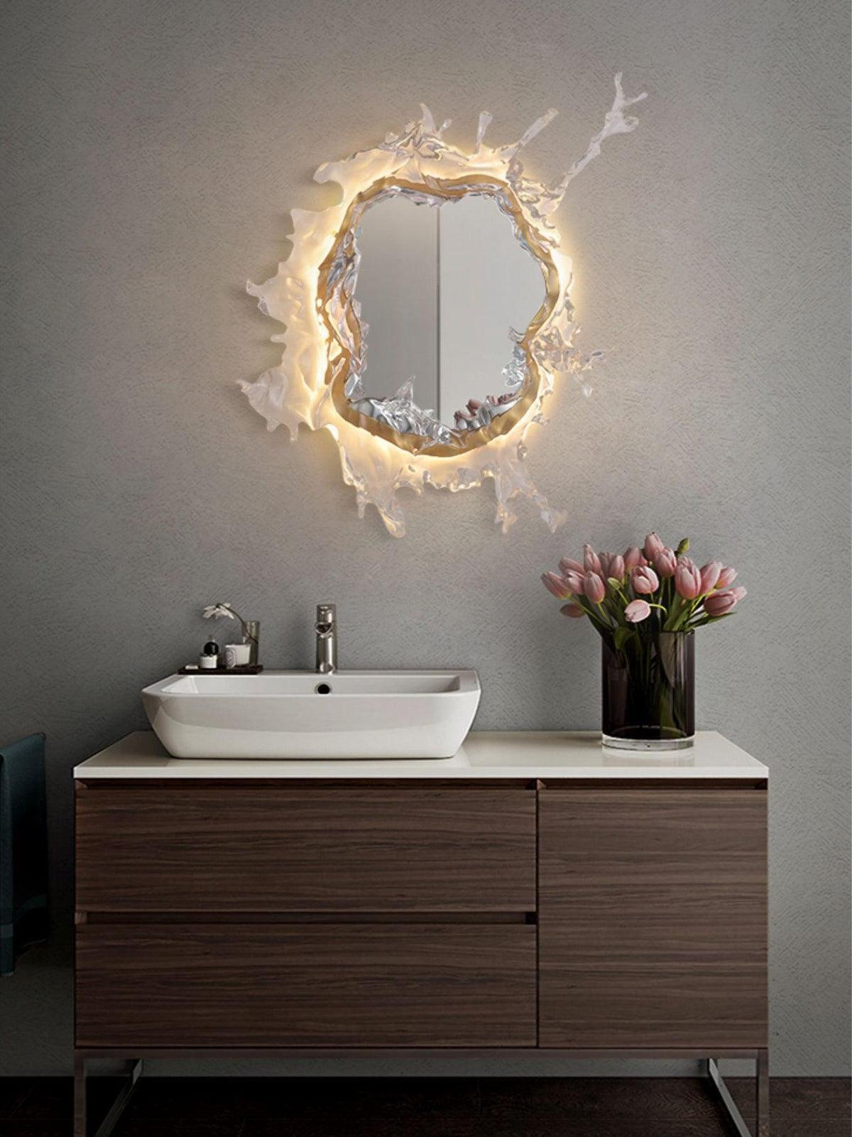 Ithox Moderne wandlamp met spiegel