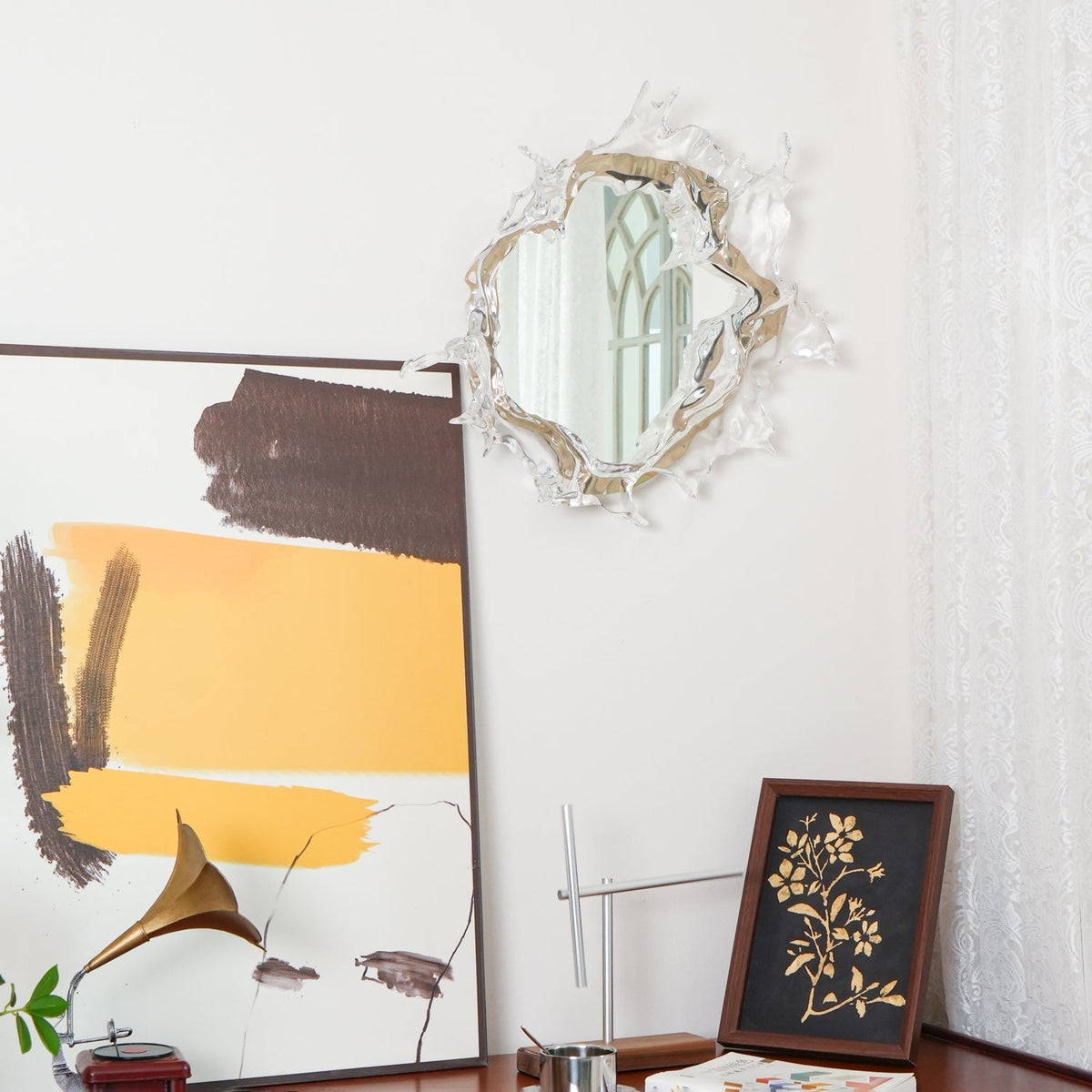 Ithox Moderne wandlamp met spiegel