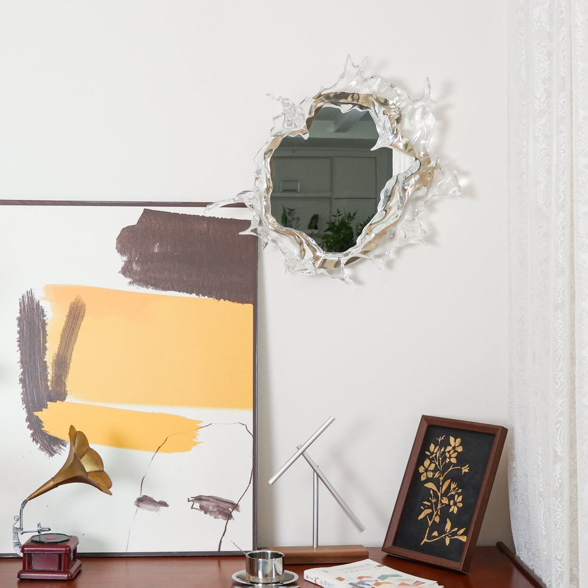 Ithox Moderne wandlamp met spiegel