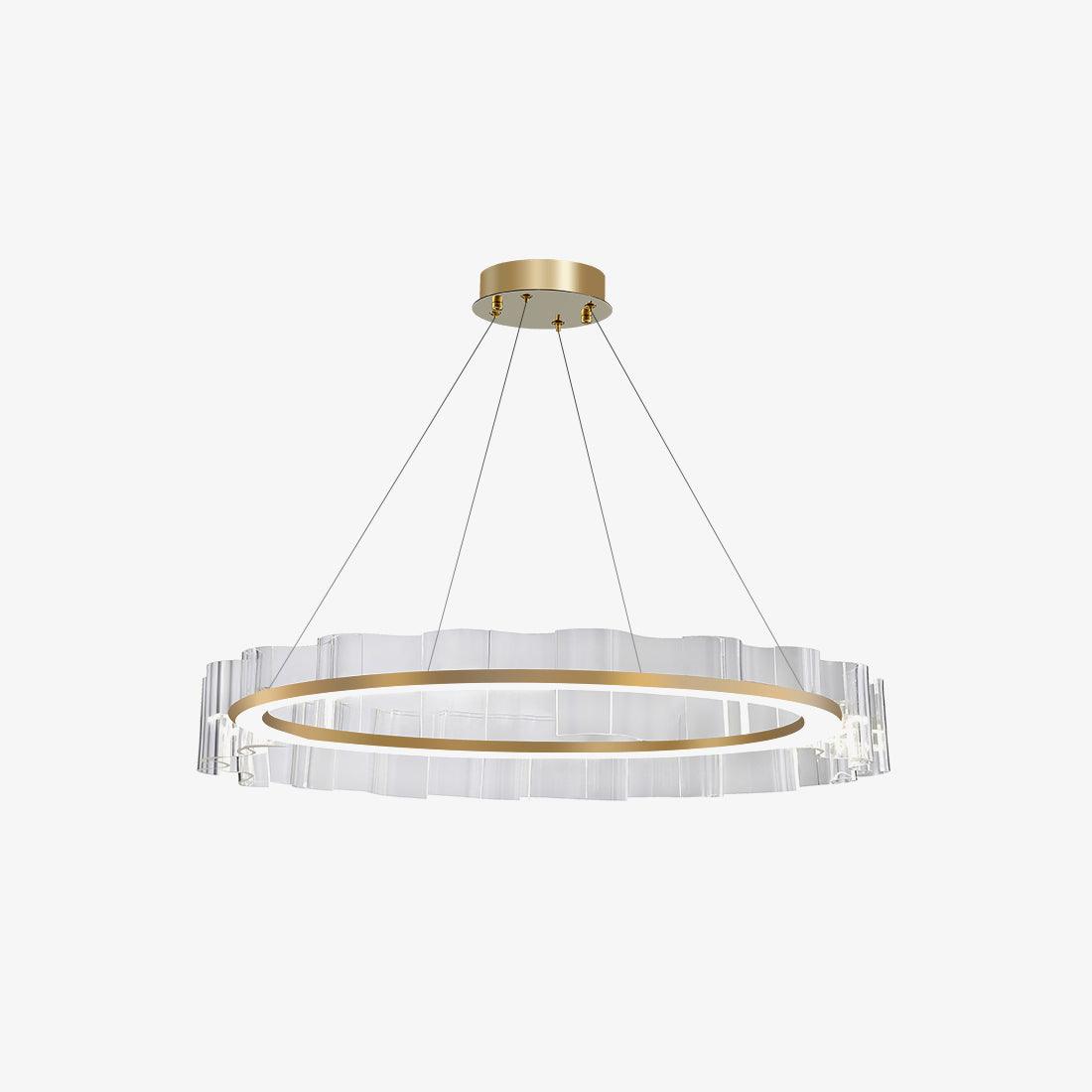 Acoustic Postmodern luxe Water Wave glas Kroonluchter