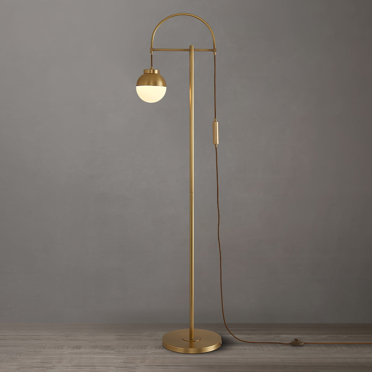 Lunelis Moderne vloerlamp van goud