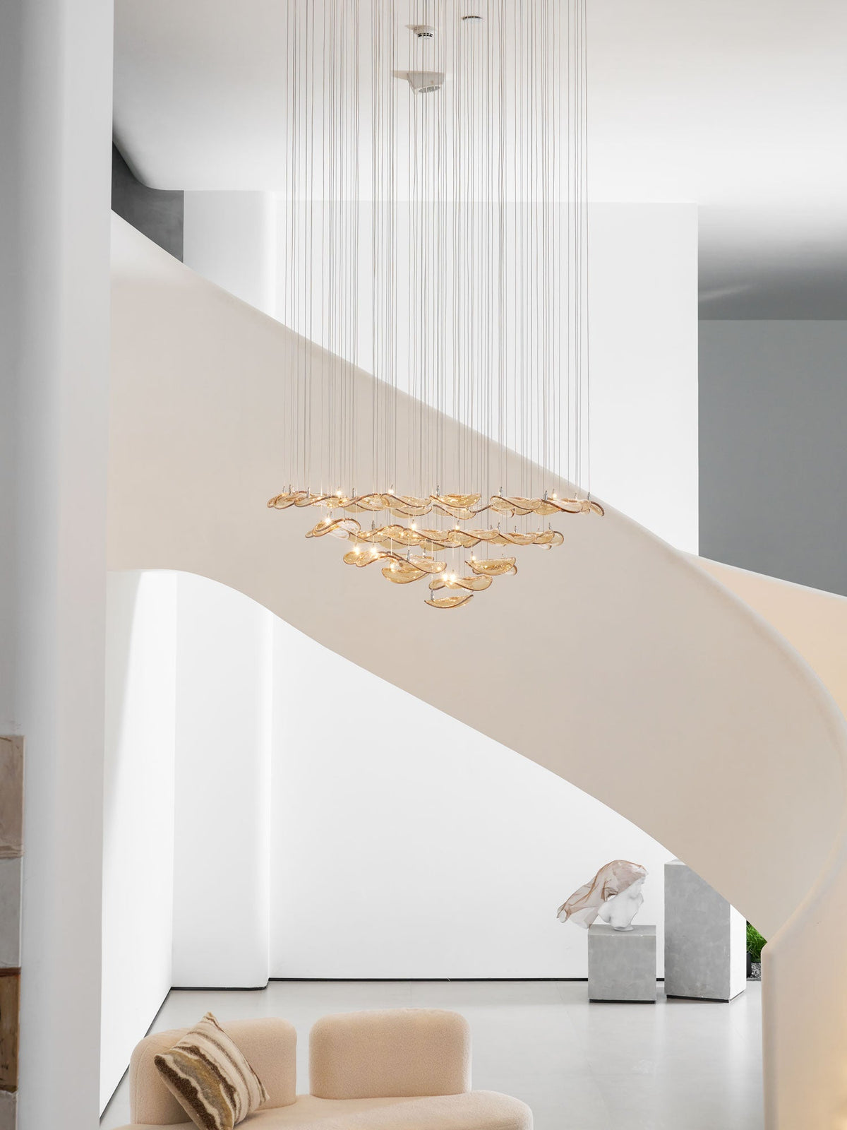 Orinthal Wave Floating Leaf Kroonluchter