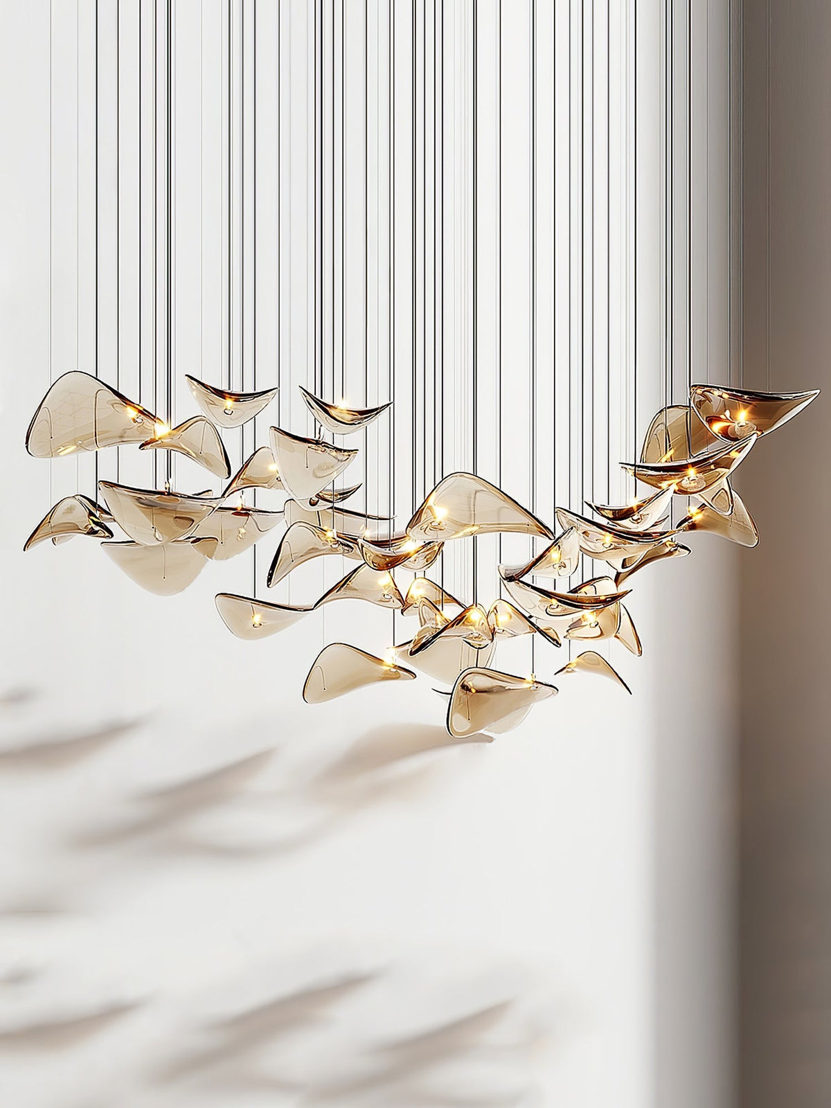 Orinthal Wave Floating Leaf Kroonluchter