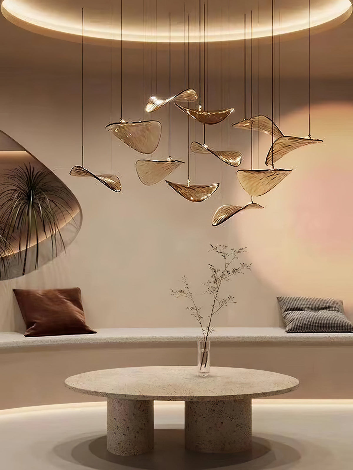 Orinthal Wave Floating Leaf Kroonluchter