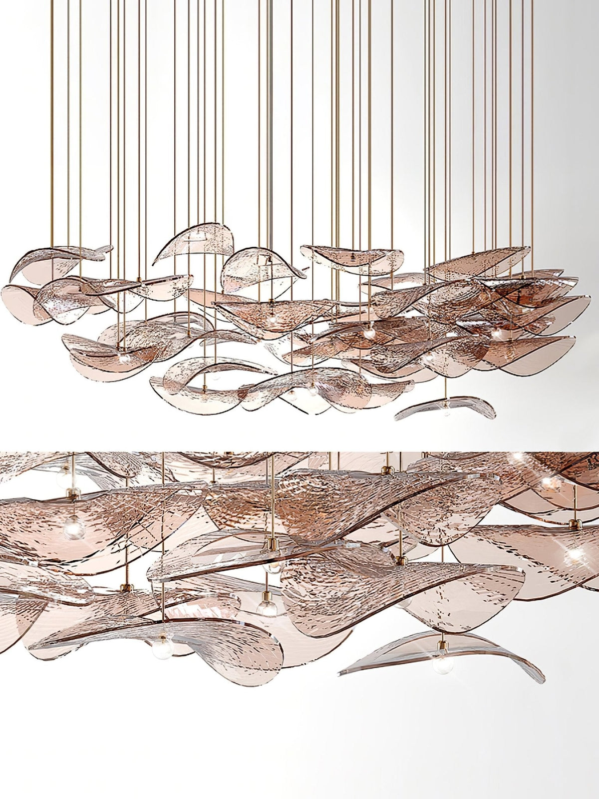 Orinthal Wave Floating Leaf Kroonluchter