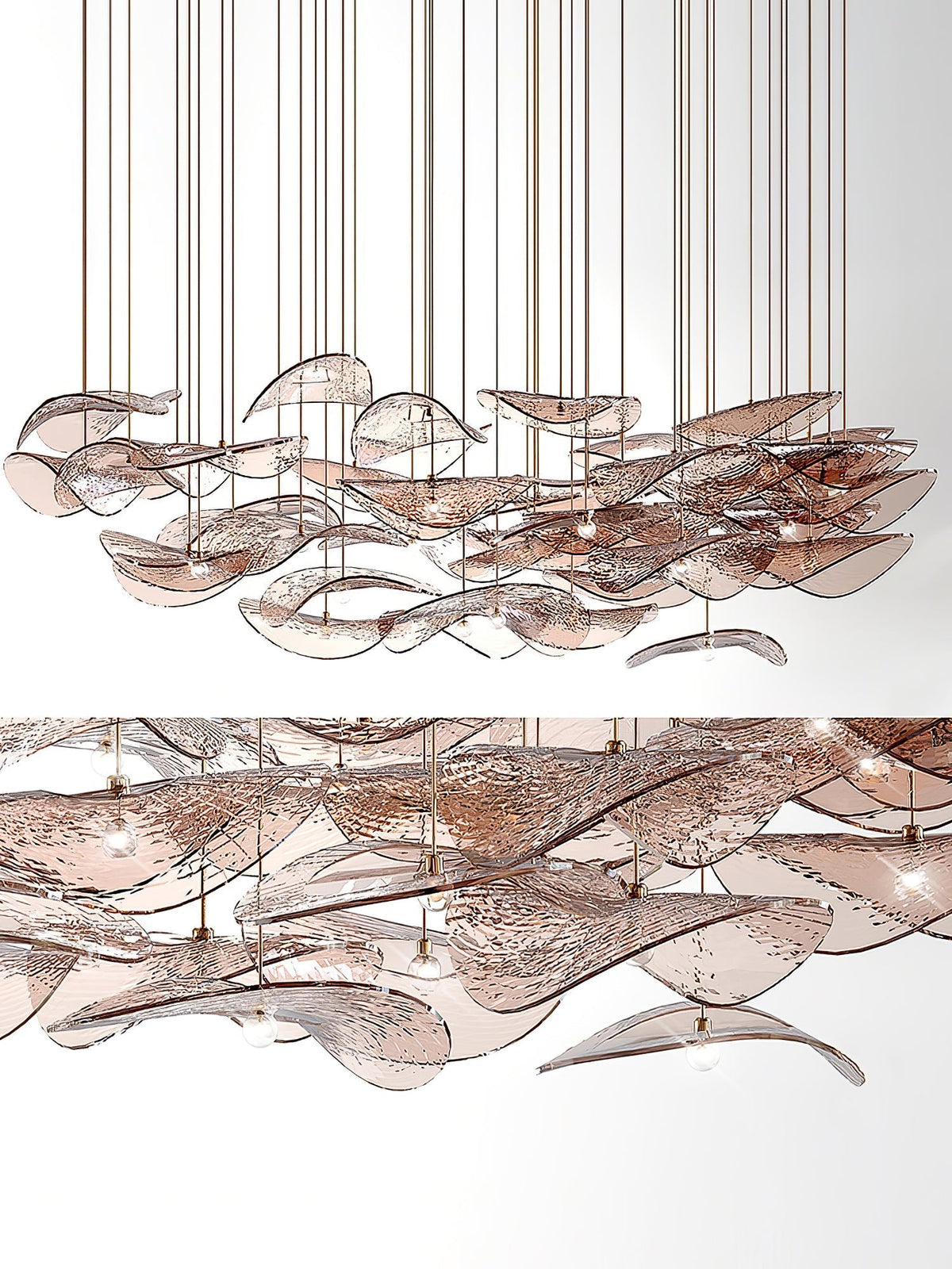 Orinthal Wave Floating Leaf Kroonluchter
