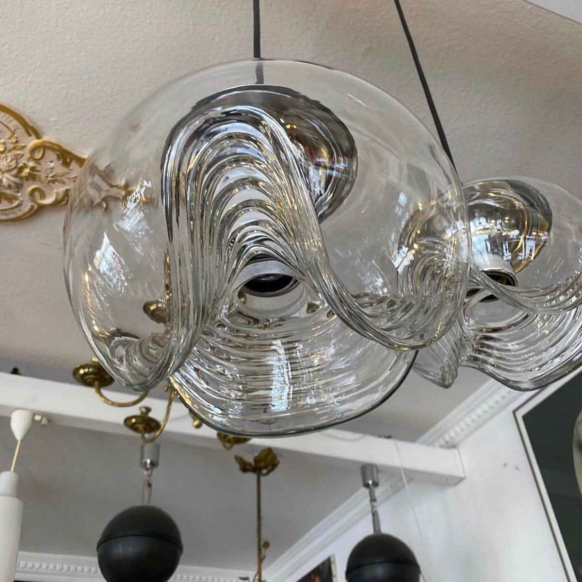 Willa hanglamp glas Golf Mid Century Vintage