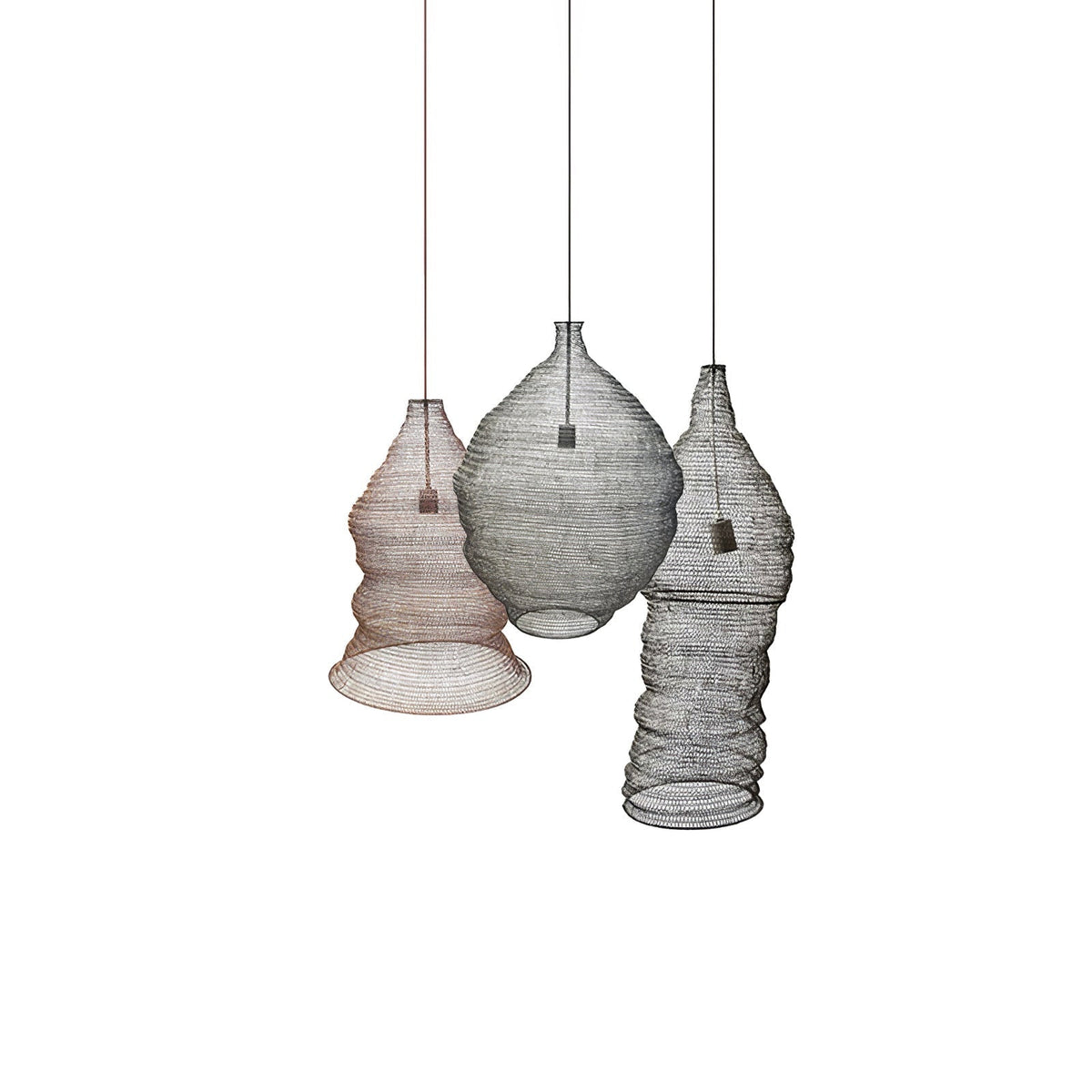 Vae industriële hanglamp van draad