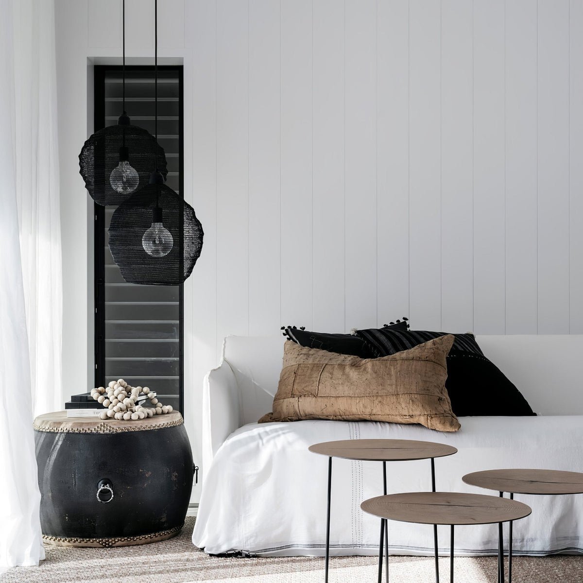 Vae industriële hanglamp van draad