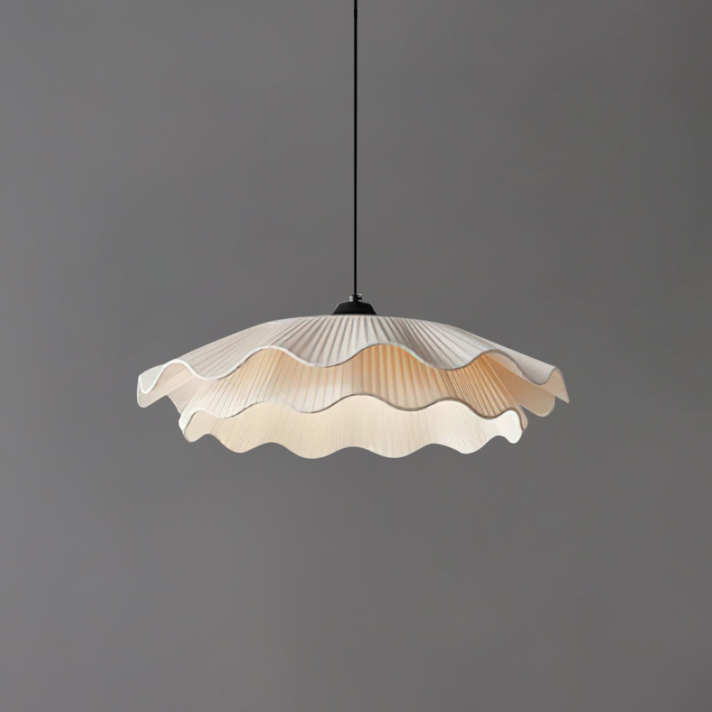 Calavie Wavy Pleated hanglamp in Zacht Wit