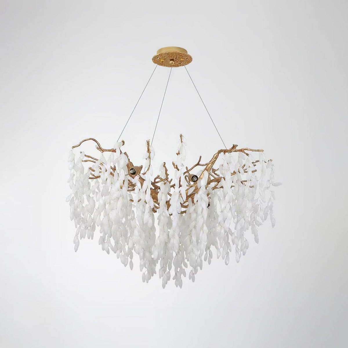 Florealis kroonluchter met cascaderend kristal