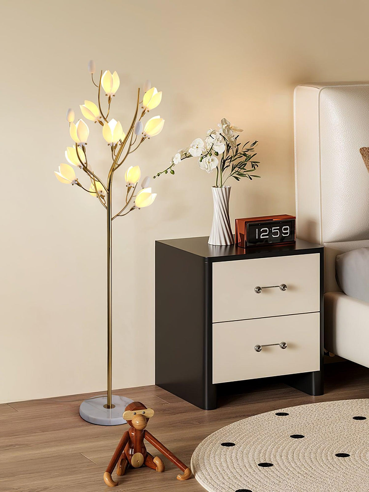 Aloza vloerlamp met artistiek keramisch ontwerp