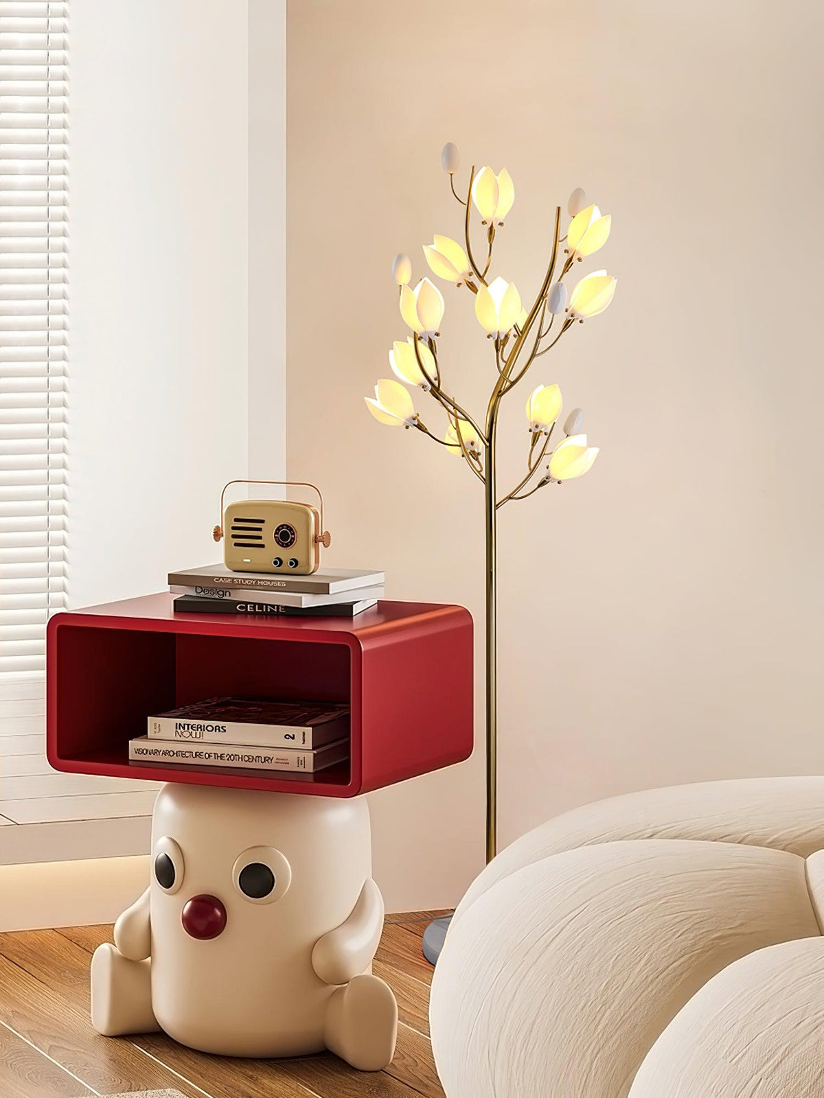 Aloza vloerlamp met artistiek keramisch ontwerp