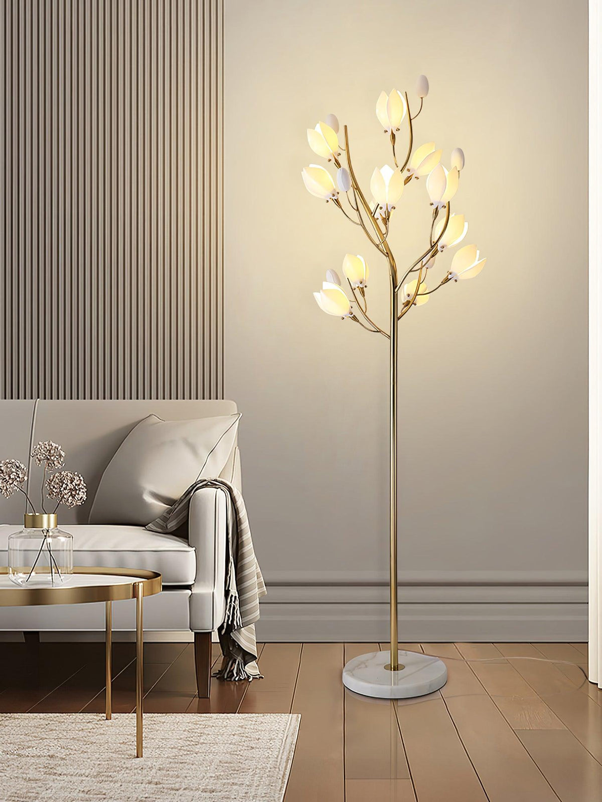 Aloza vloerlamp met artistiek keramisch ontwerp