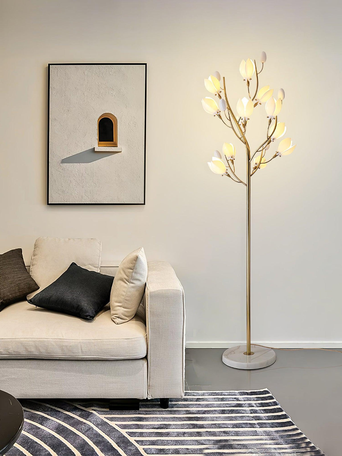 Aloza vloerlamp met artistiek keramisch ontwerp
