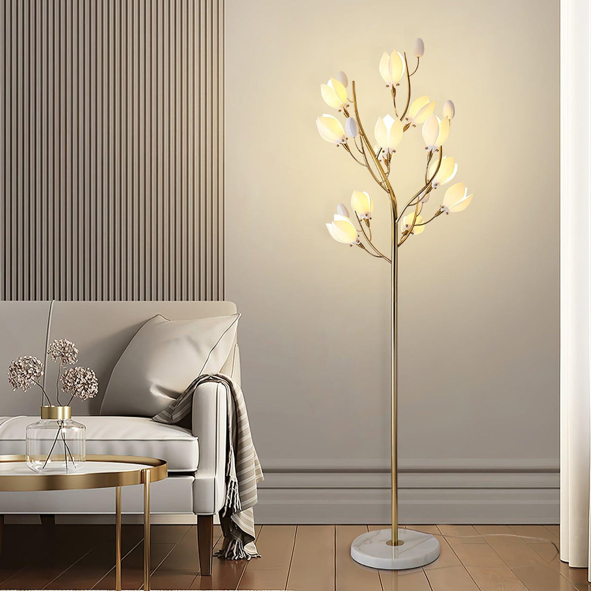 Aloza vloerlamp met artistiek keramisch ontwerp