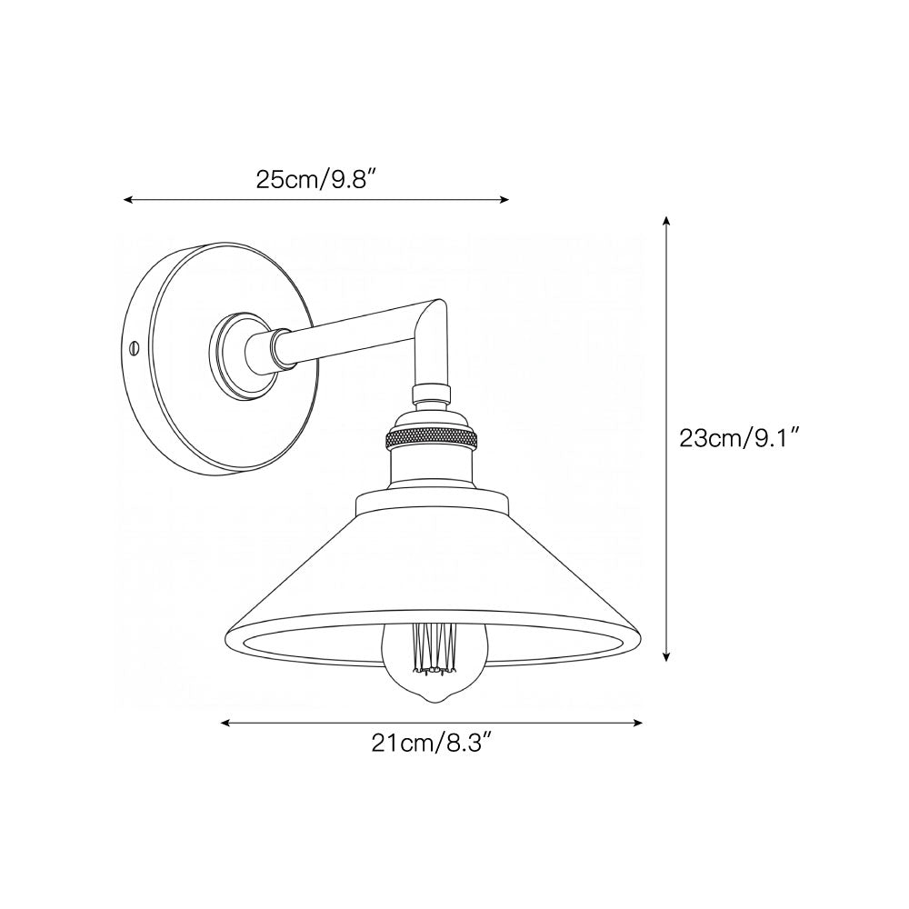 Nivenina wandlamp met albasten kap in
