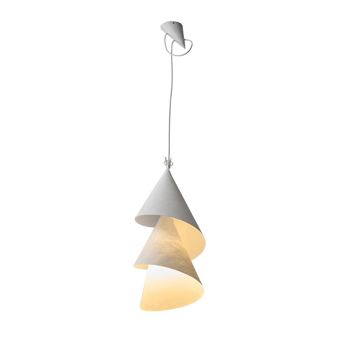 Southvale4 papieren kegel hanglamp