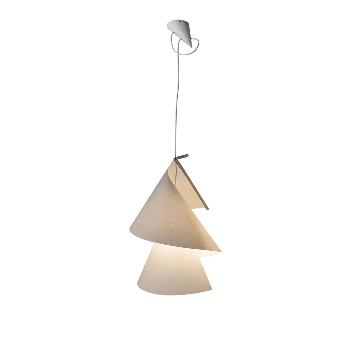 Southvale4 papieren kegel hanglamp