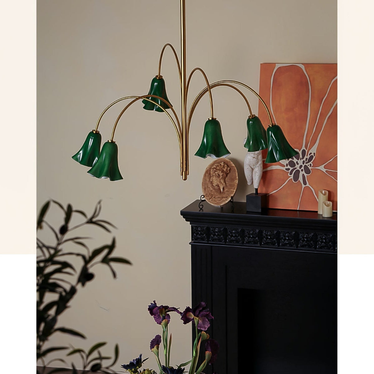 EmeraldBell Kroonluchter van glas