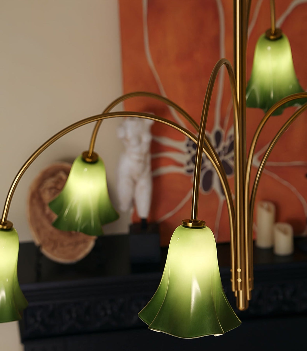 EmeraldBell Kroonluchter van glas