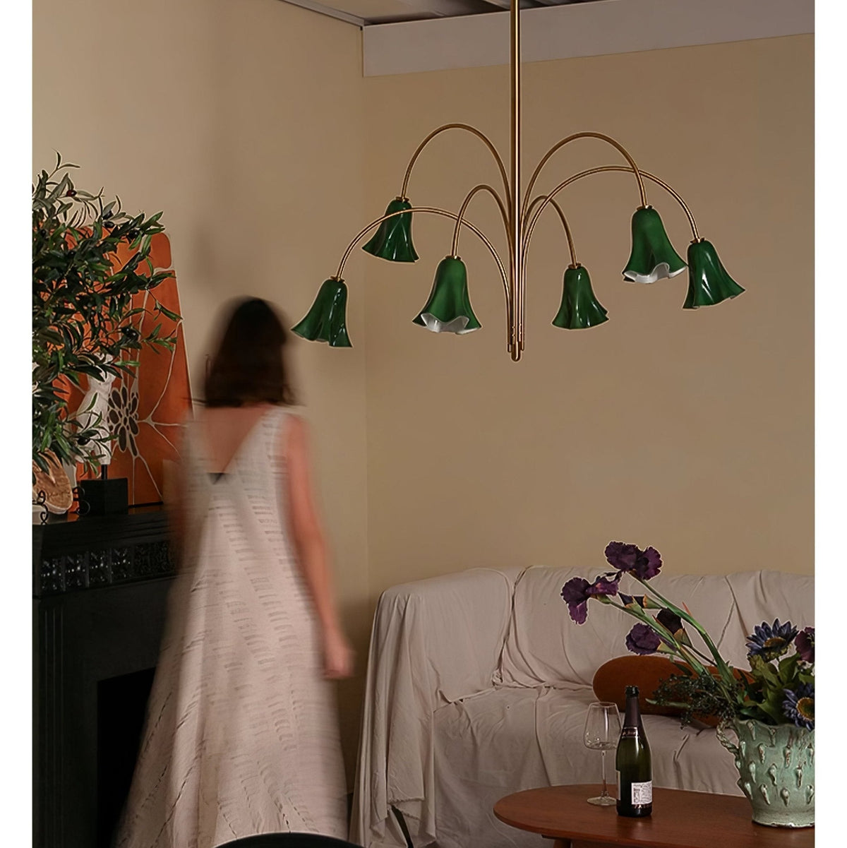 EmeraldBell Kroonluchter van glas