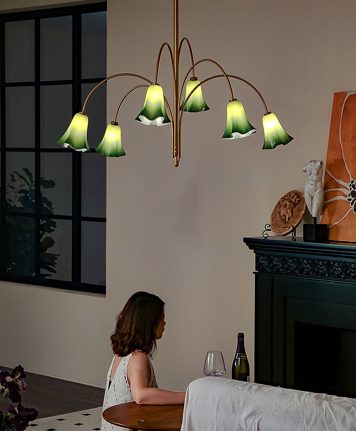 EmeraldBell Kroonluchter van glas