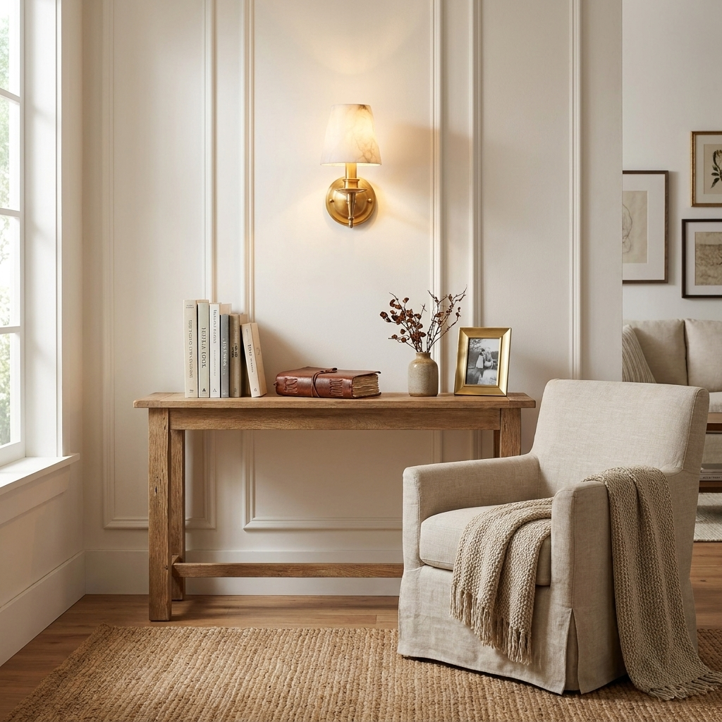 Ashmere albast wandlamp