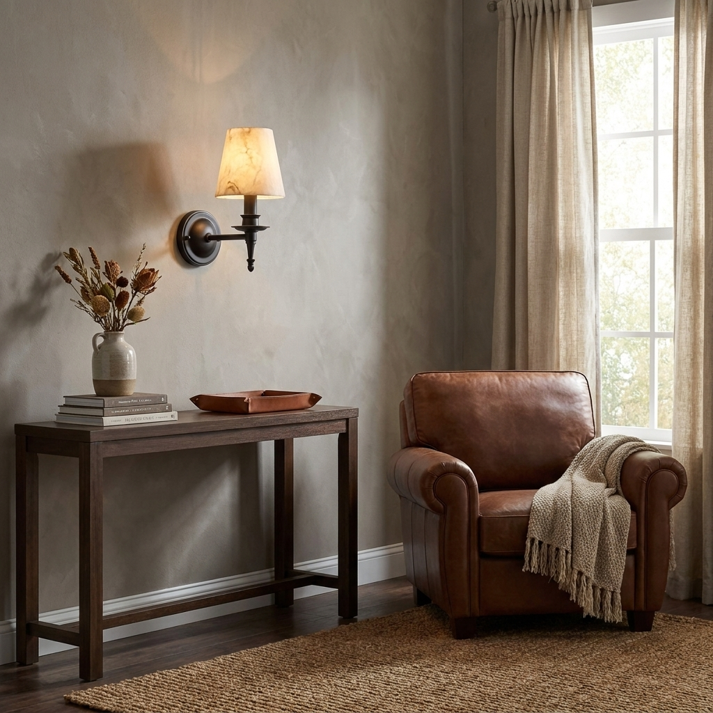 Ashmere albast wandlamp
