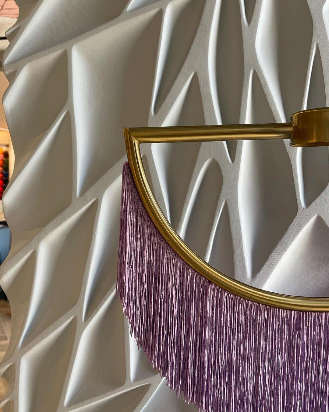Sirove hanglamp met stoffen franjes bol retro bohemian