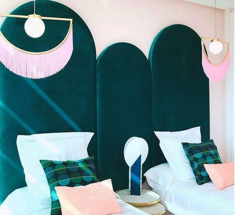 Sirove hanglamp met stoffen franjes bol retro bohemian