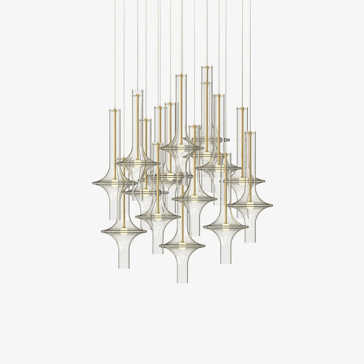 Sarenol glas industriële glamoureus hanglamp