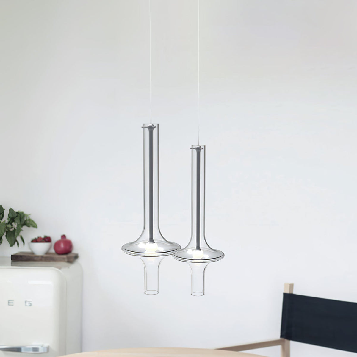 Sarenol glas industriële glamoureus hanglamp