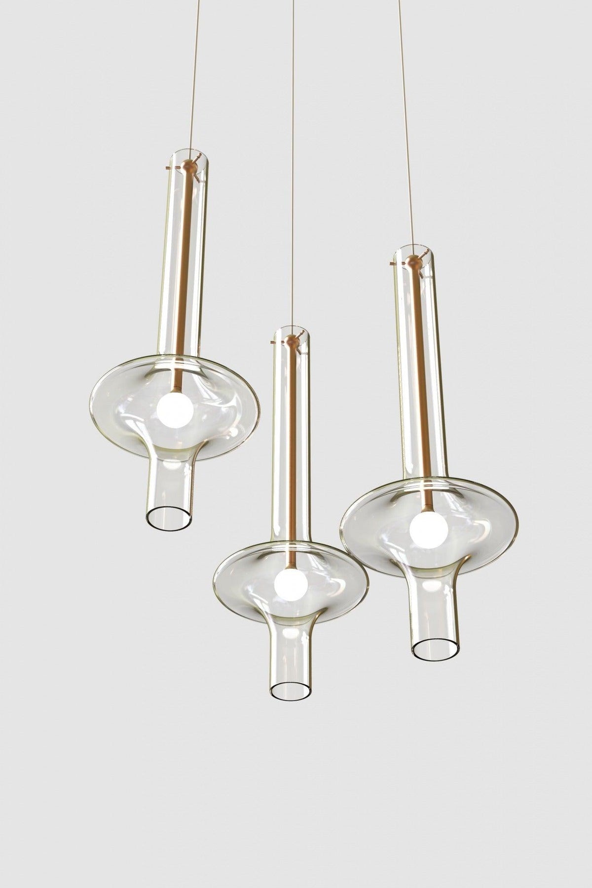 Sarenol glas industriële glamoureus hanglamp