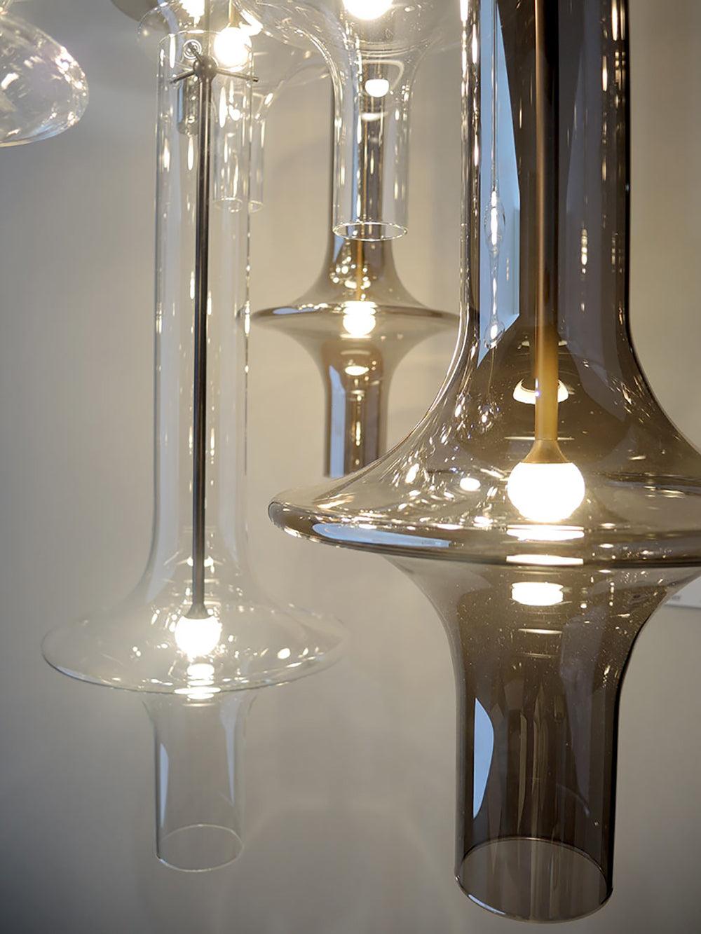 Sarenol glas industriële glamoureus hanglamp