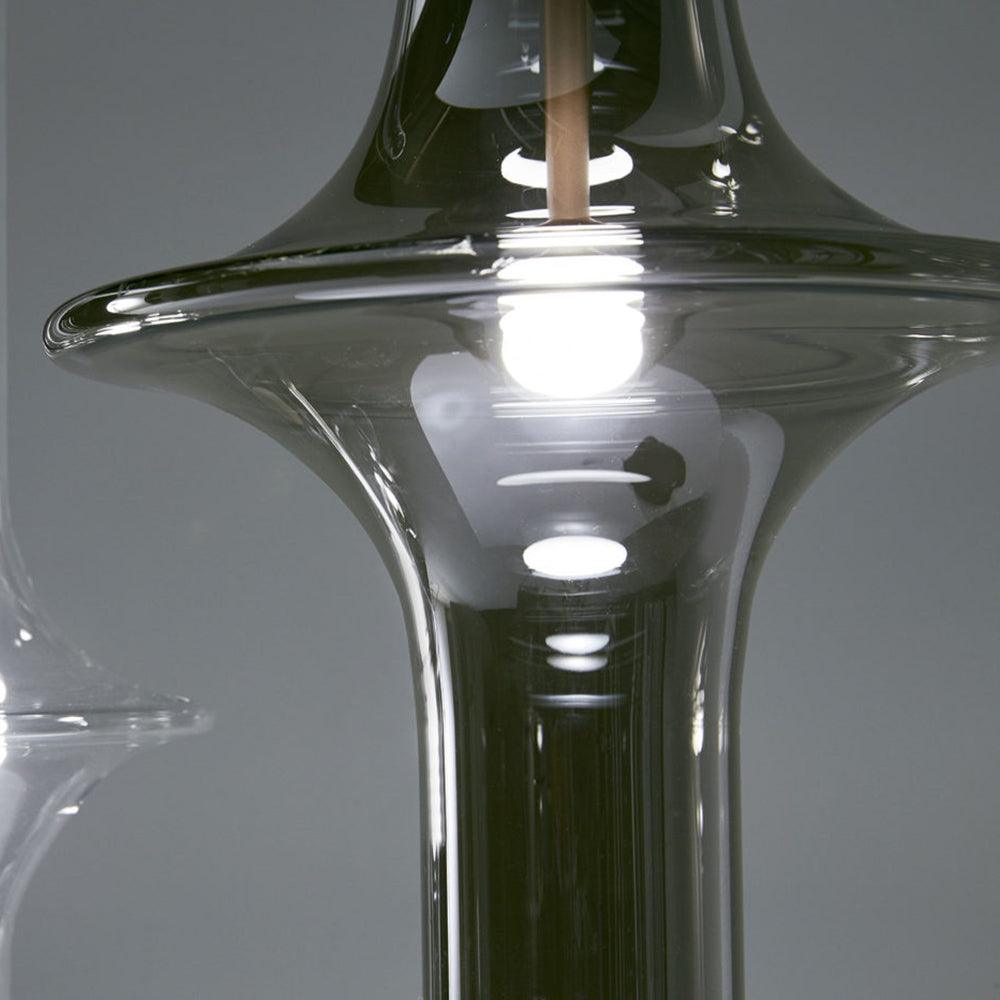 Sarenol glas industriële glamoureus hanglamp