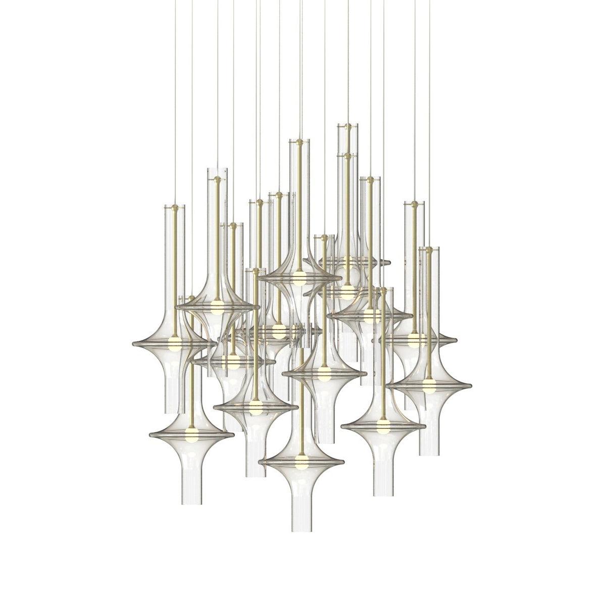Sarenol glas industriële glamoureus hanglamp