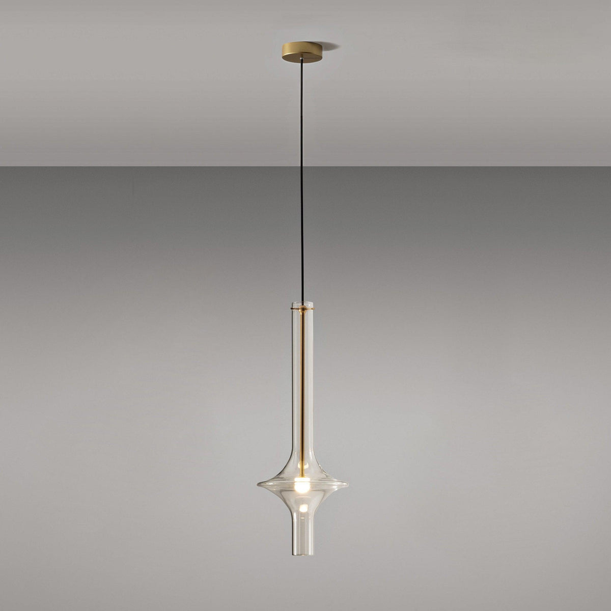 Sarenol glas industriële glamoureus hanglamp