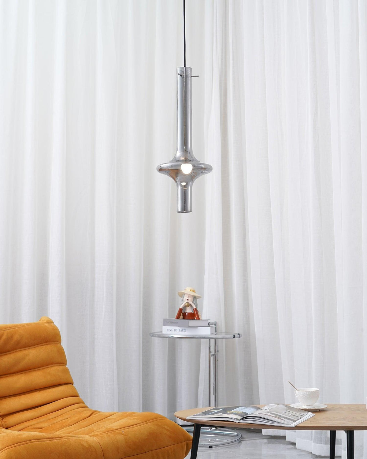 Sarenol glas industriële glamoureus hanglamp
