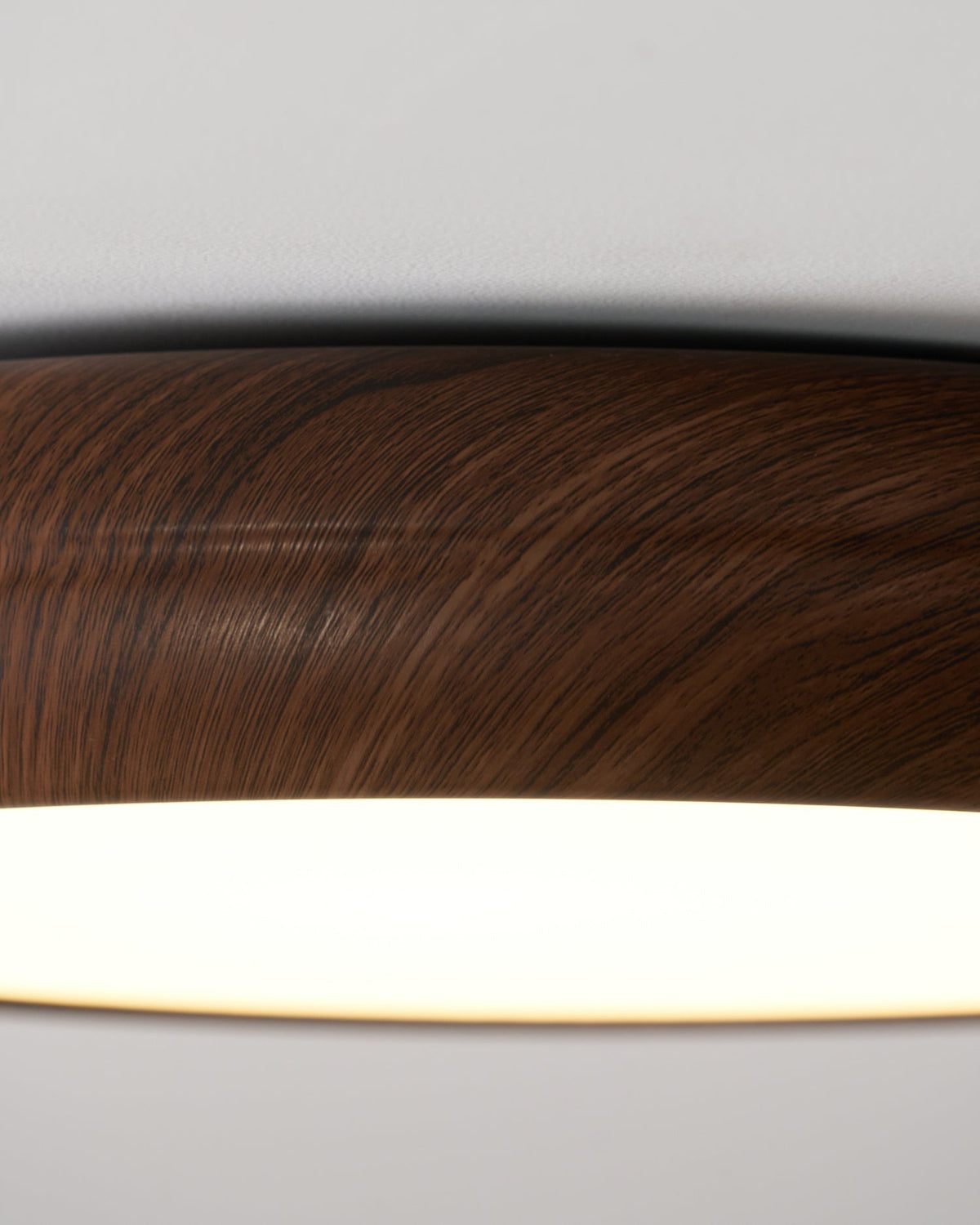 Niralel plafondlamp rond houtnerf acrylaat