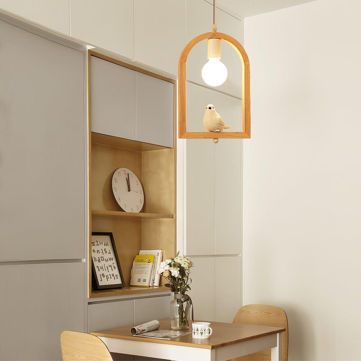 Ceda hanglamp van eiken hout en hars