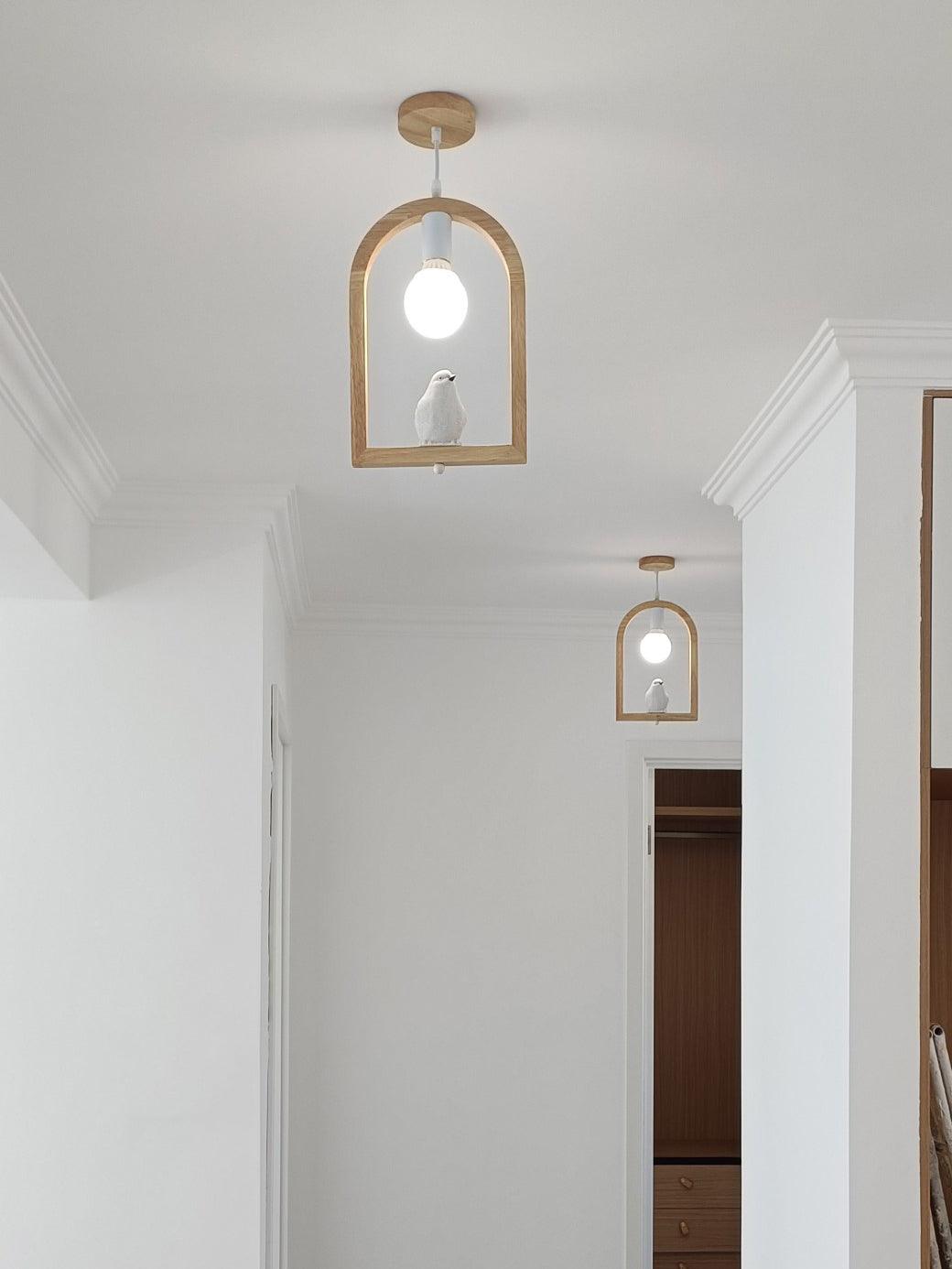 Ceda hanglamp van eiken hout en hars