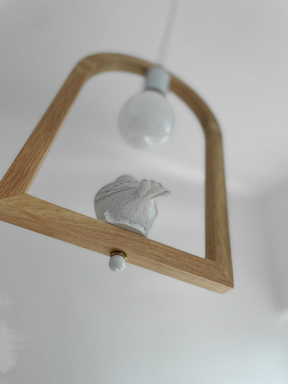 Ceda hanglamp van eiken hout en hars