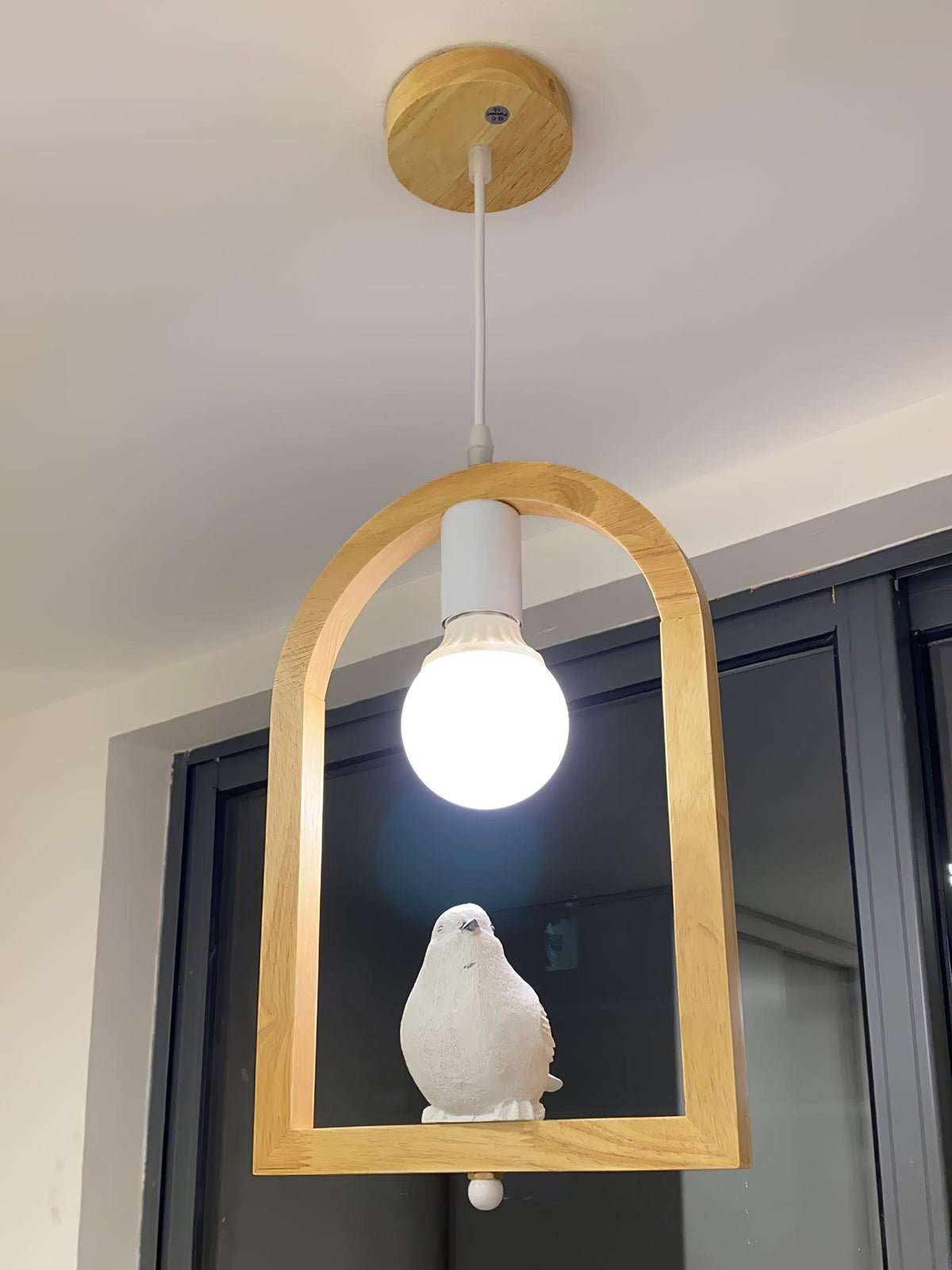 Ceda hanglamp van eiken hout en hars