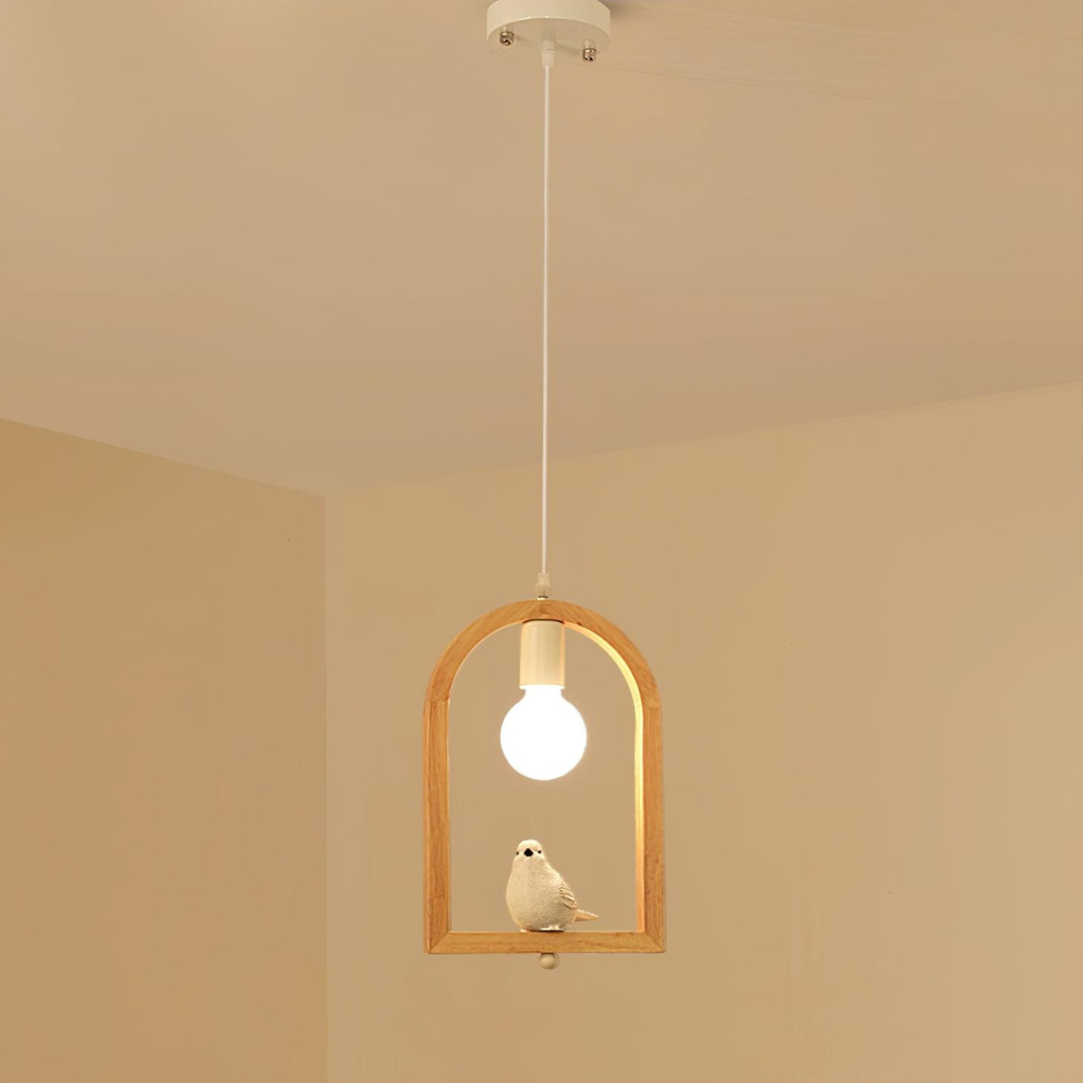 Ceda hanglamp van eiken hout en hars