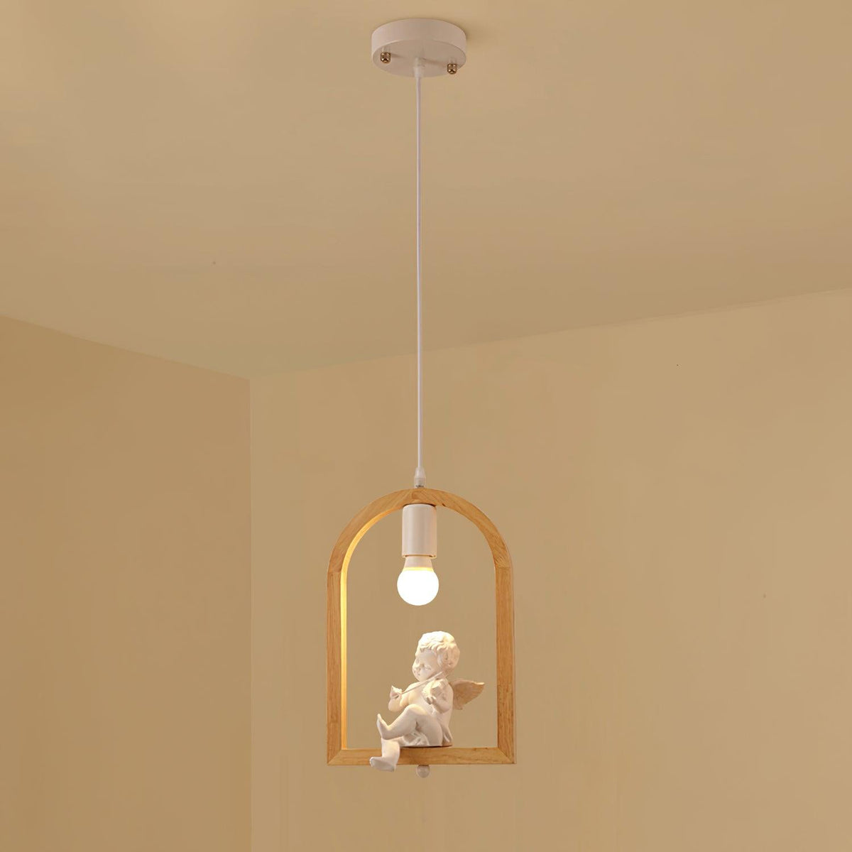 Ceda hanglamp van eiken hout en hars