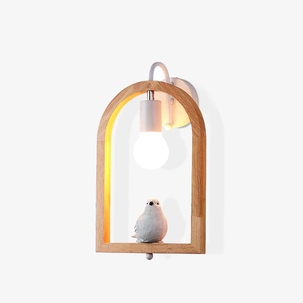 Cari Noords Kunst Vogel hars wandlamp