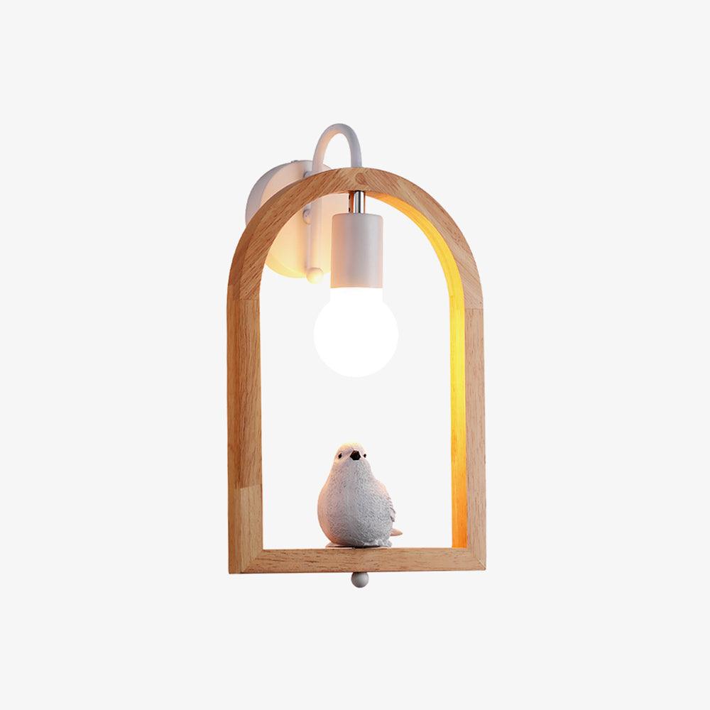 Cari Noords Kunst Vogel hars wandlamp